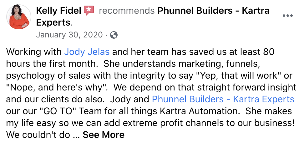 Phunnel Builders Funnel Experts Testimonials